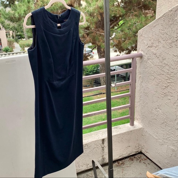 Brooks Brothers Dark Navy Sleeveless Dress - Picture 4 of 8